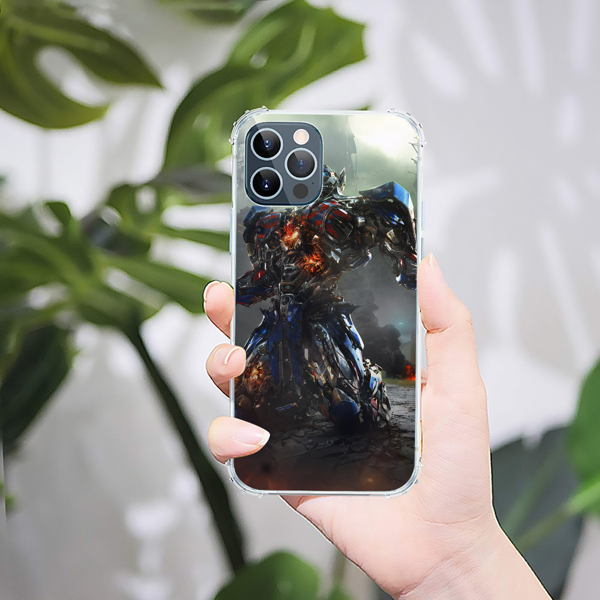 （画像用） Transformers トランスフォーマー 【iPhone 12シリーズ対応】透明スマホケース（クリアソフトケース）
